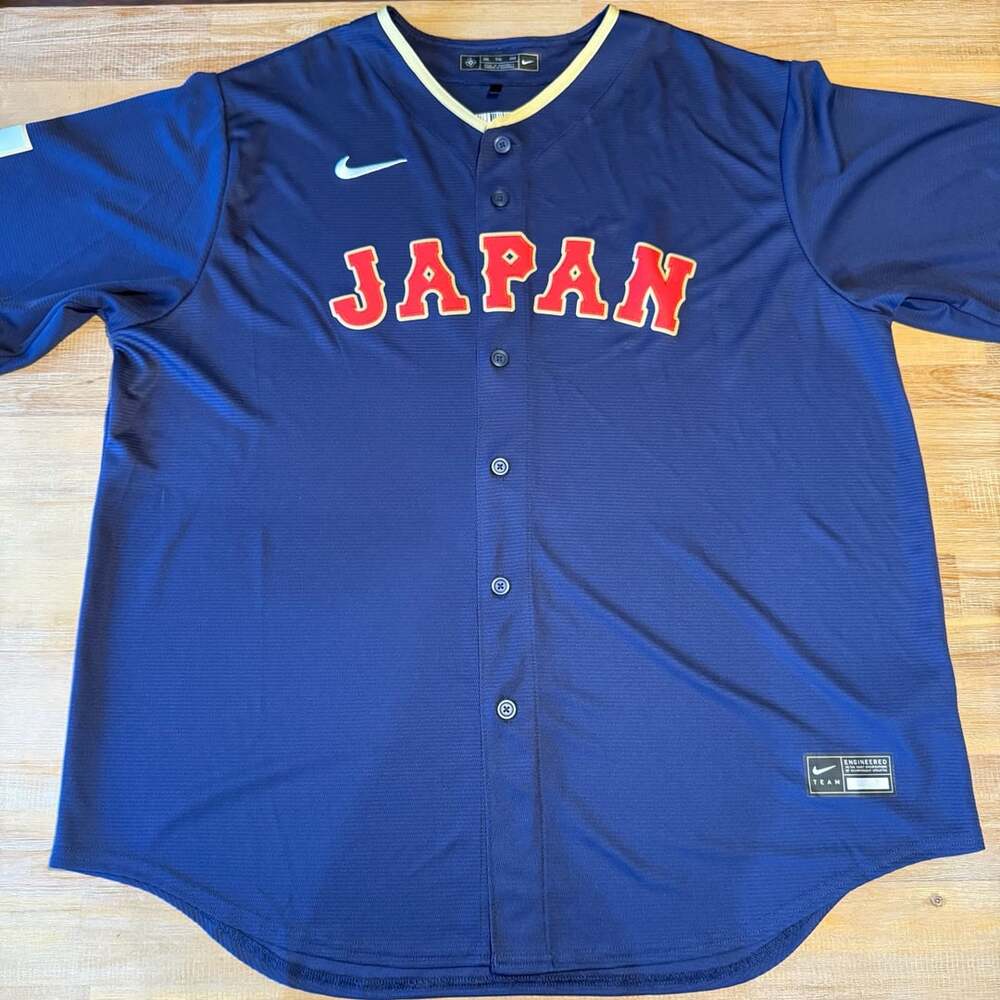 Nike Men's Navy Japan Baseball World Baseball Classic Jersey XXL